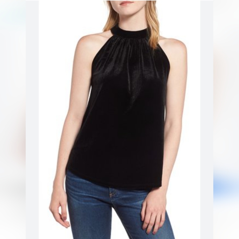 Gibson Black Velvet Halter Top